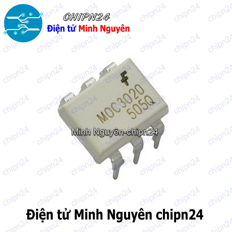 [2 con] (DT) Opto MOC3020 DIP-6 Trắng Hàng Tốt - HH001256