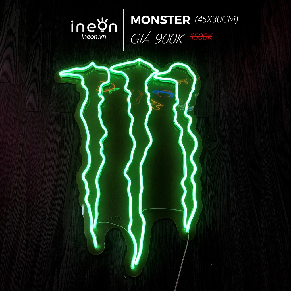 [INEON] Đèn LED neon Monster NSCT062 45x30cm
