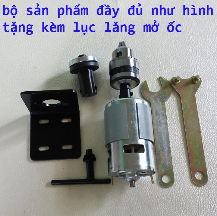 máy khoan cắt cầm tay motor 775 150w + giá đỡ