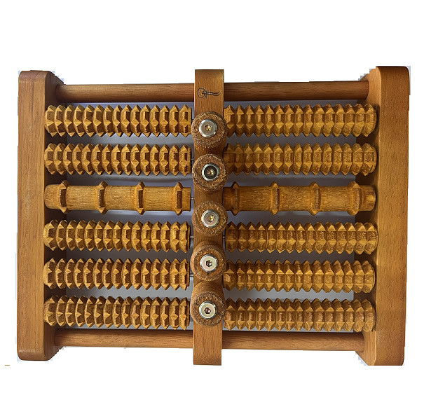 Bàn lăn chân gỗ Massage 5 hàng