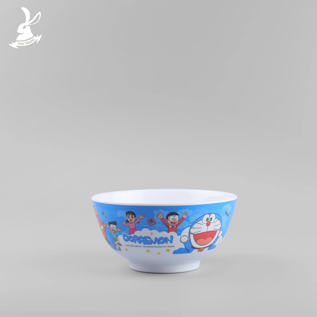 Bộ chén dĩa ăn dặm trẻ em hoa văn Doraemon Sky cao cấp thương hiệu Superware