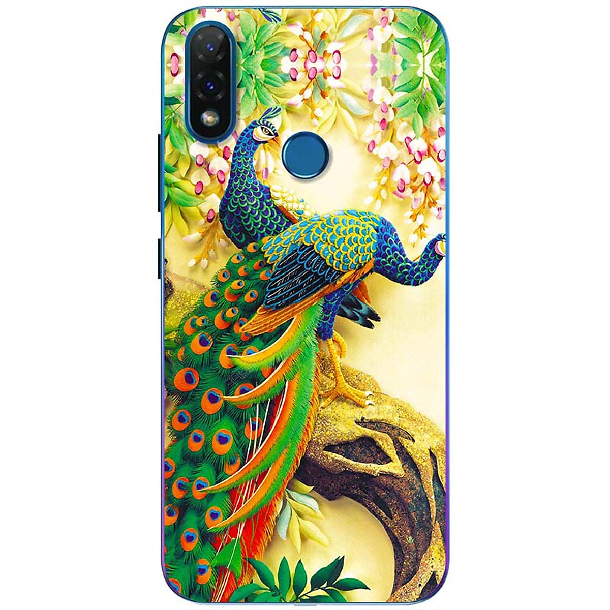 Ốp lưng dành cho Vsmart Joy 2+ mẫu Chim công trên cành