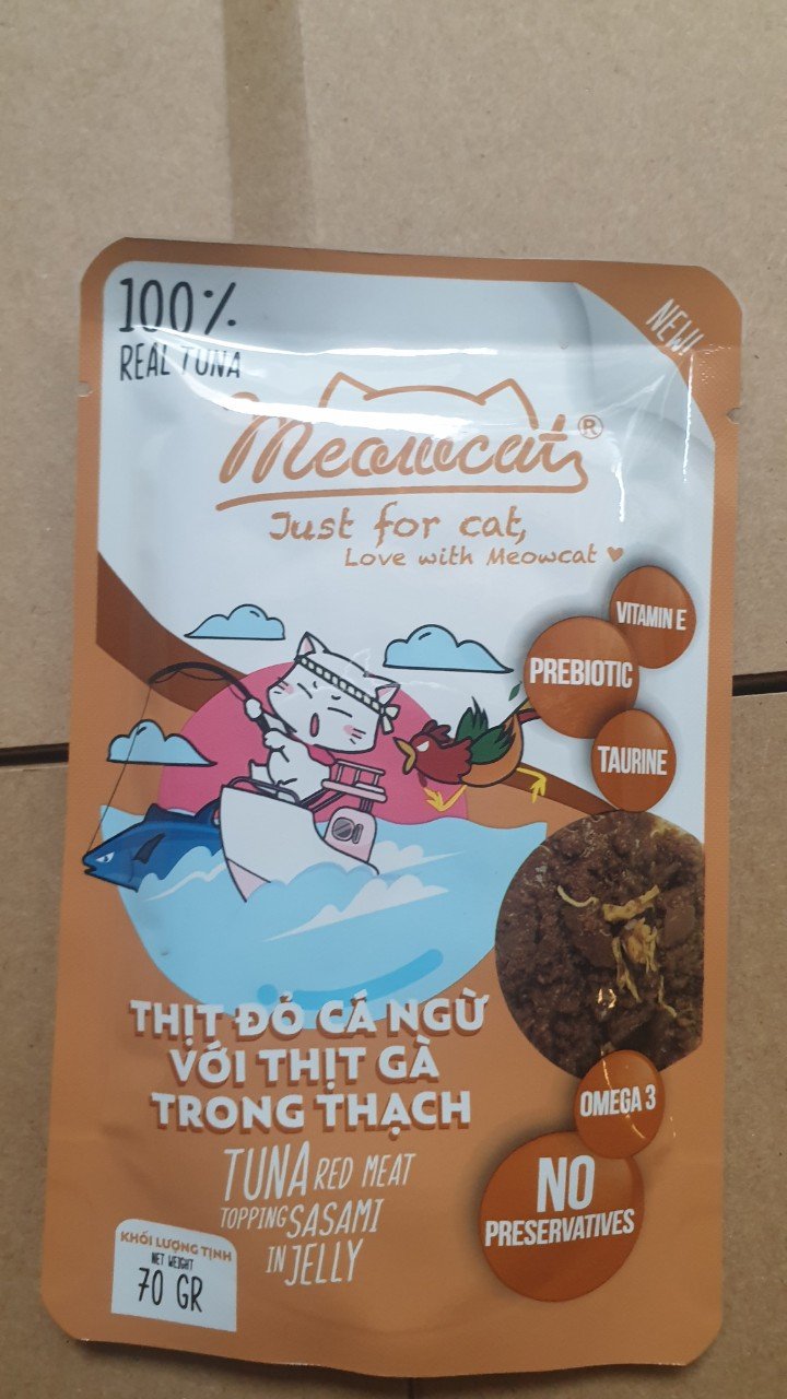 Pate Meowcat gói 70g cho mèo