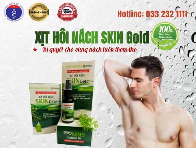 Xịt Hôi nách SKIN gold 30ml