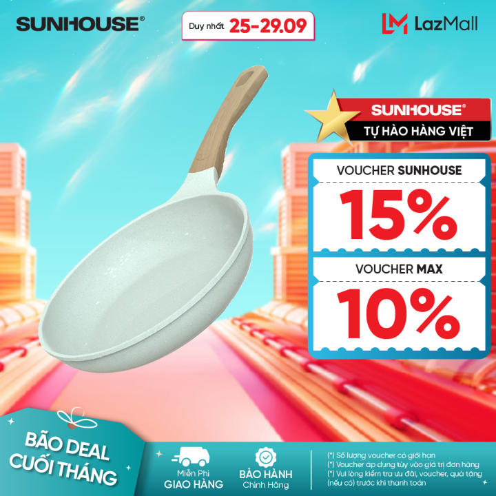Chảo chống dính siêu bền đáy từ Sunhouse…