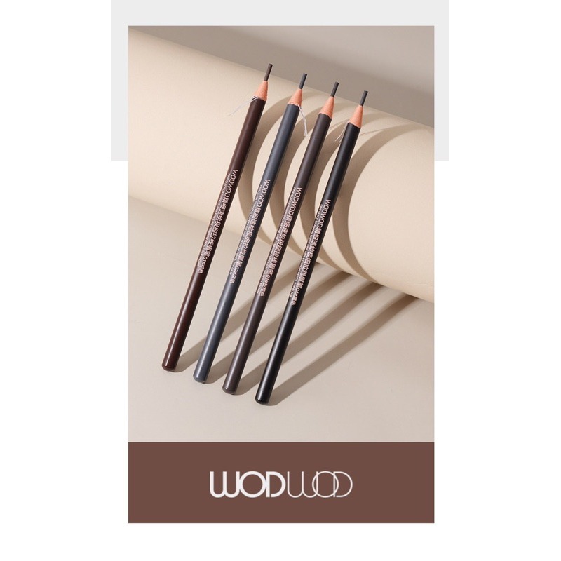 Chì xé kẻ mày Wodwod đầu cứng nét mảnh 2mm phẩy sợi