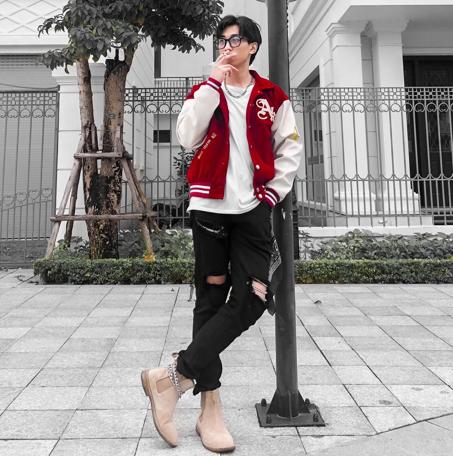 Áo khoác Varsity Jacket Ak 47 Republic
