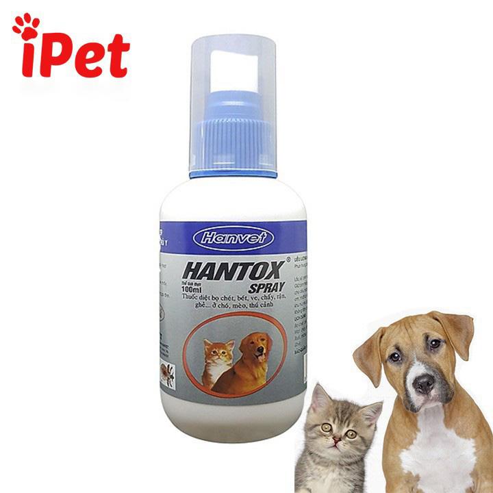 Chai Xịt Ve Rận Hantox Cho Chó Mèo 100ml