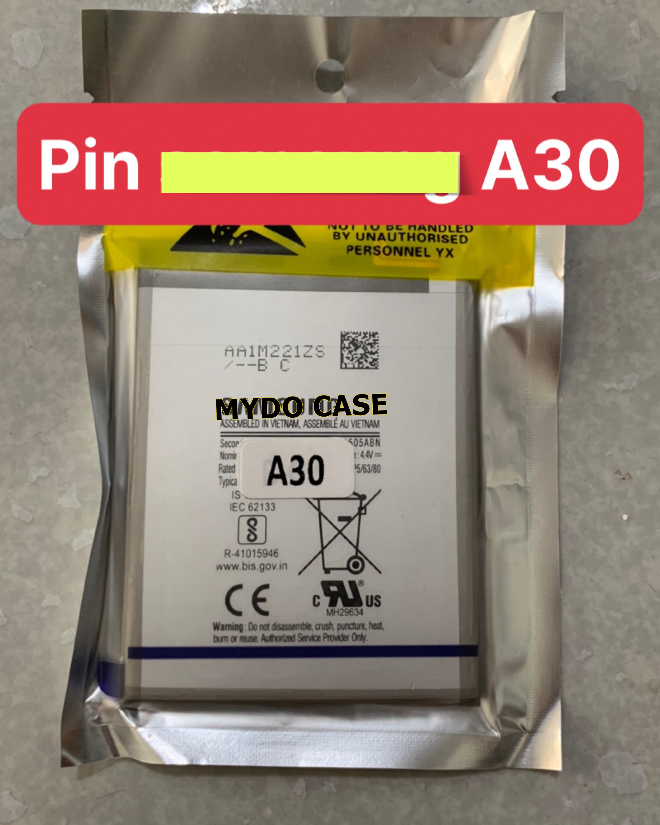 pin zin dùng cho samsung A30 mã EB-BA505ABN