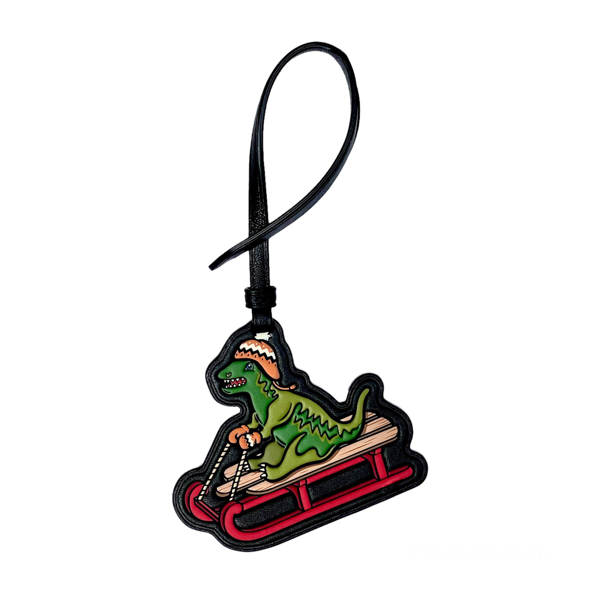 Coach charm dinosour xe tuyết chính hãng