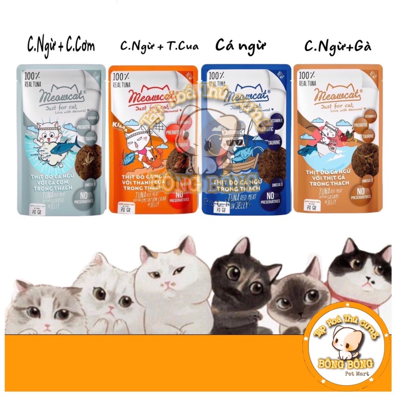PATE CHO MÈO MEOWCAT GÓI 70GR