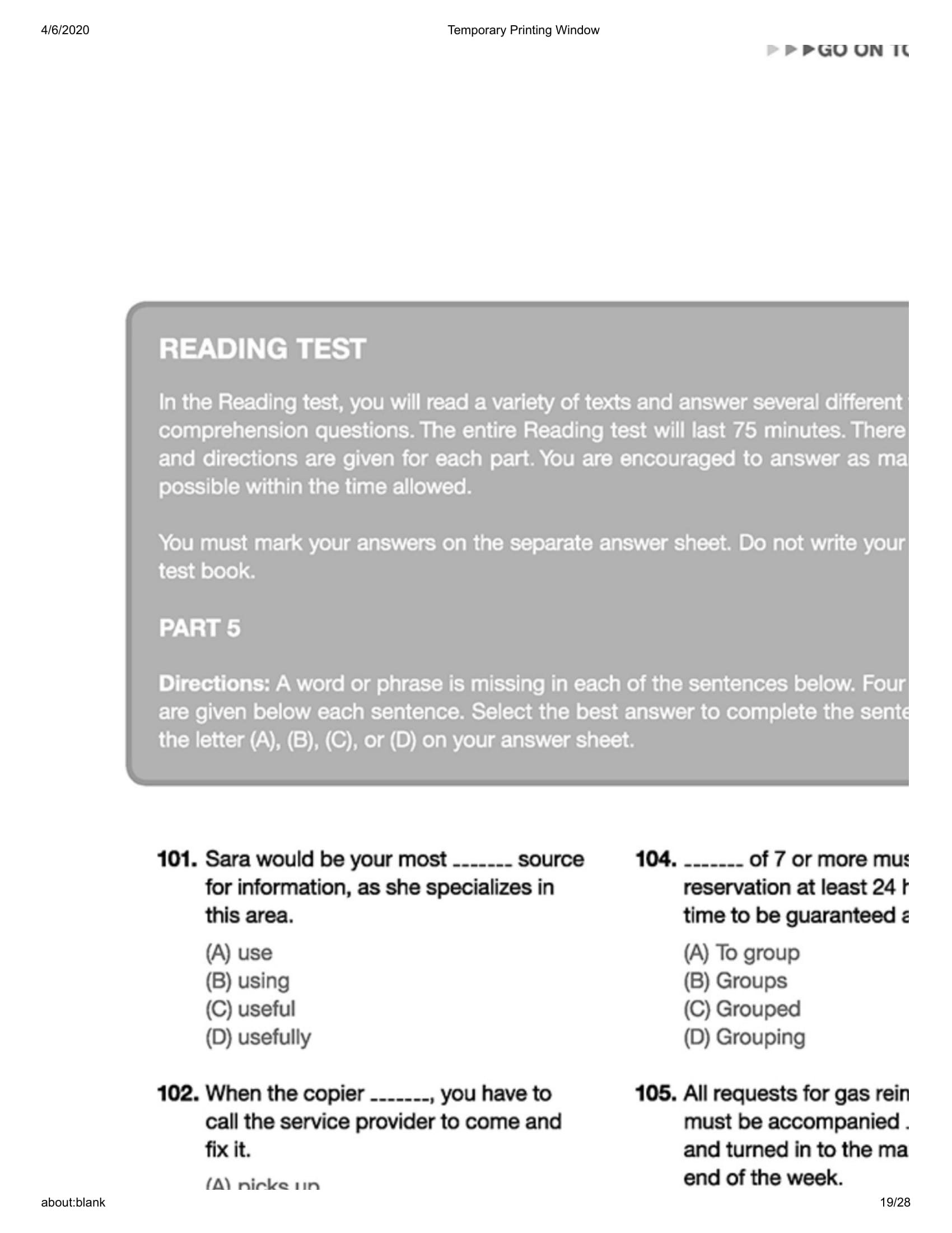Fahasa - Comprehensive Toeic Training 1000 Practice Test Items (Vol 3) - Kèm CD