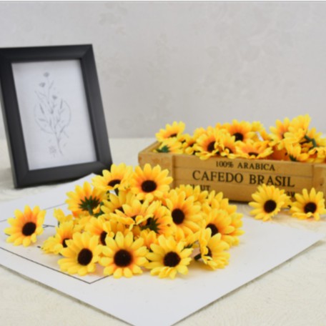 COMBO 10 ĐẦU HOA HƯỚNG DƯƠNG VẢI LỤA LIZFLOWER