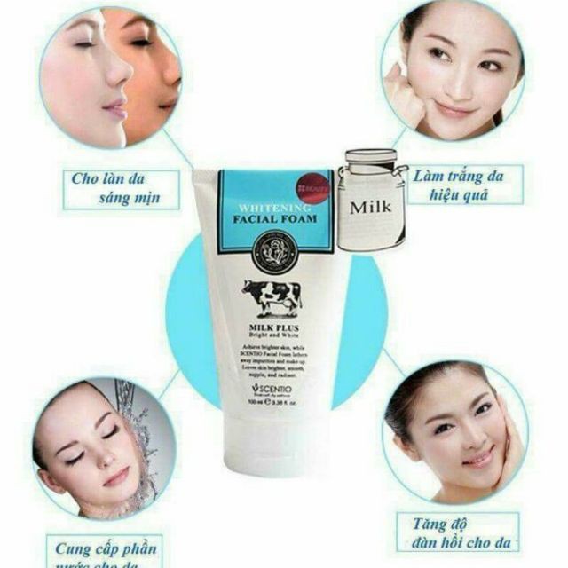 Sữa rửa mặt trắng da sữa bò 100ml