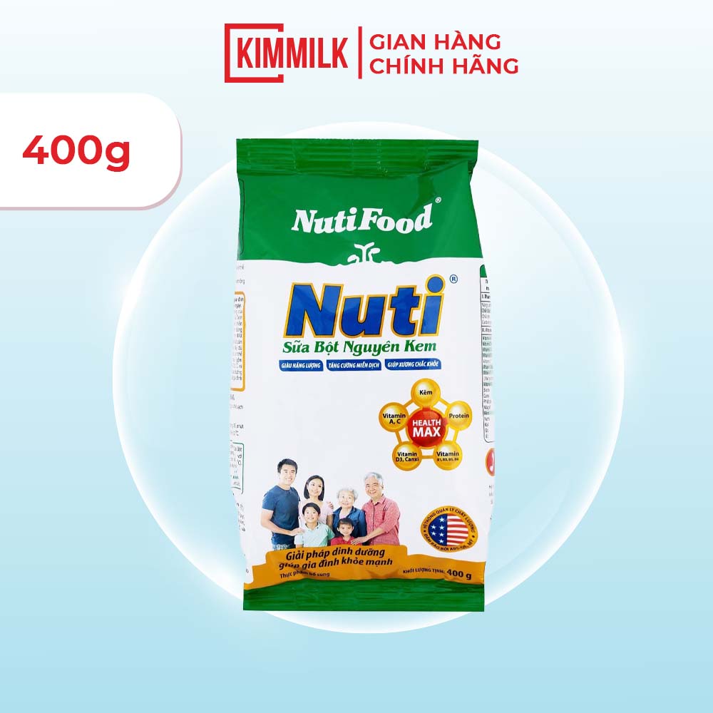 Sữa Bột Nguyên Kem gói 400g