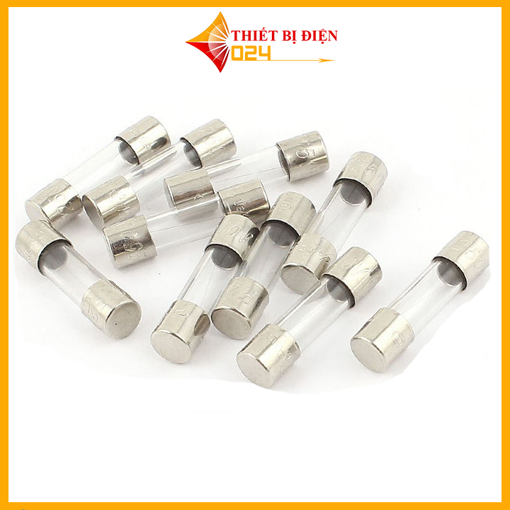 Bộ 10 cầu chì ống thuỷ tinh 250v 5x20mm