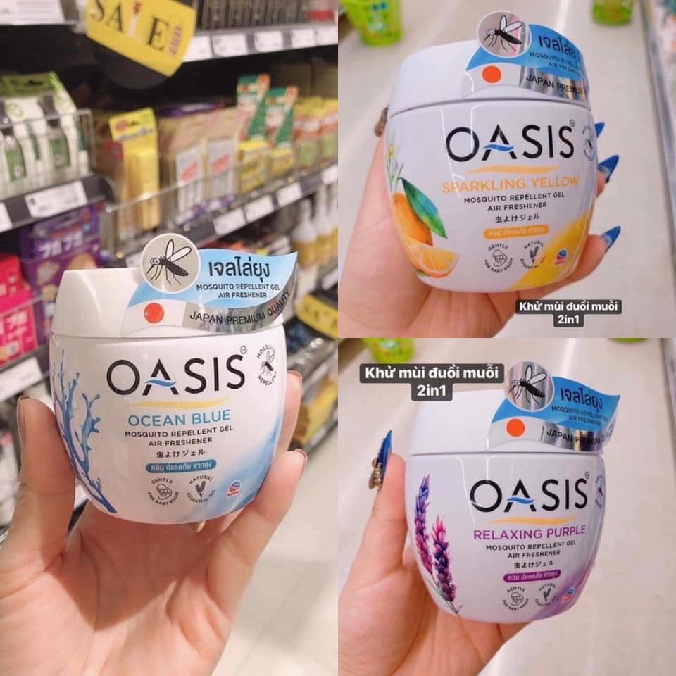 [An Toàn Cho Bé & Gia Đình] 01 Sáp Thơm Khử Mùi và Đuổi Muỗi OASIS Mosquito Repellent 180gr - Nhật Bản-[ 12.12 Hot Deals ]