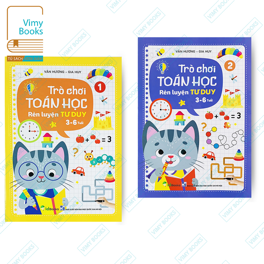 Sách - trò chơi toán học - rèn luyện tư duy cho bé 3-6 tuổi