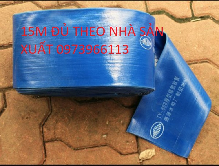 Ống bơm nước vải bạt đúc phi 76