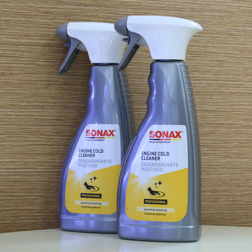 Chai xịt rửa vệ sinh động cơ xe ô tô sonax engine cold cleaner 500ml