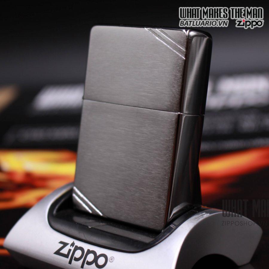 Bật lửa zippo 230 - Bật lửa zippo Vintage crom xước