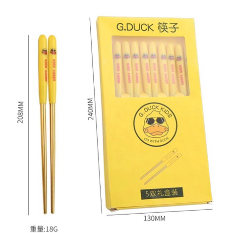 Combo 5 Đôi Đũa Vịt Vàng