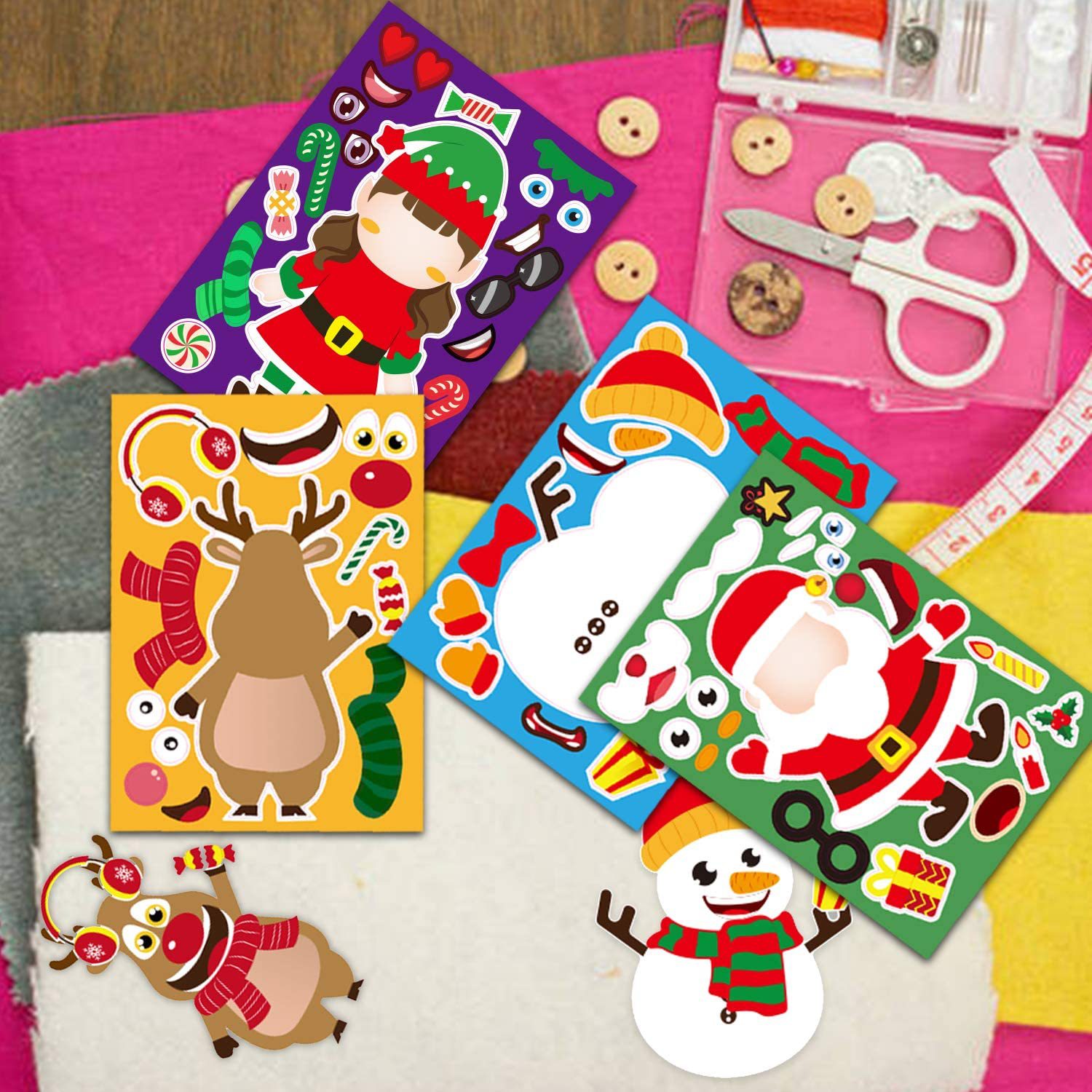 Tem dán sticker noel cho bé