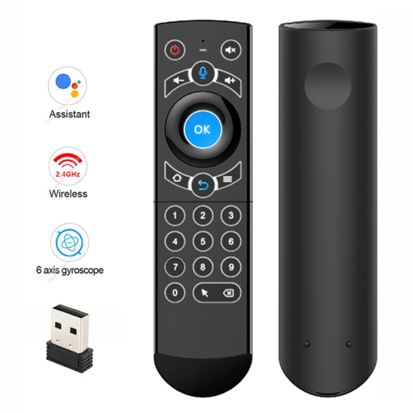 Remote cho Android Box G21 Pro backlight – Có tích hợp chuột bay airmouse and Google Assistant