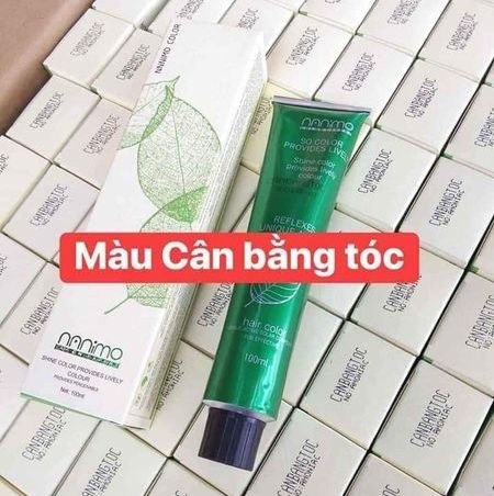 Tuýp nhuộm cân bằng tóc nanimo 2, 3 khúc màu về 1 màu và cam kết phủ bạc 100%
