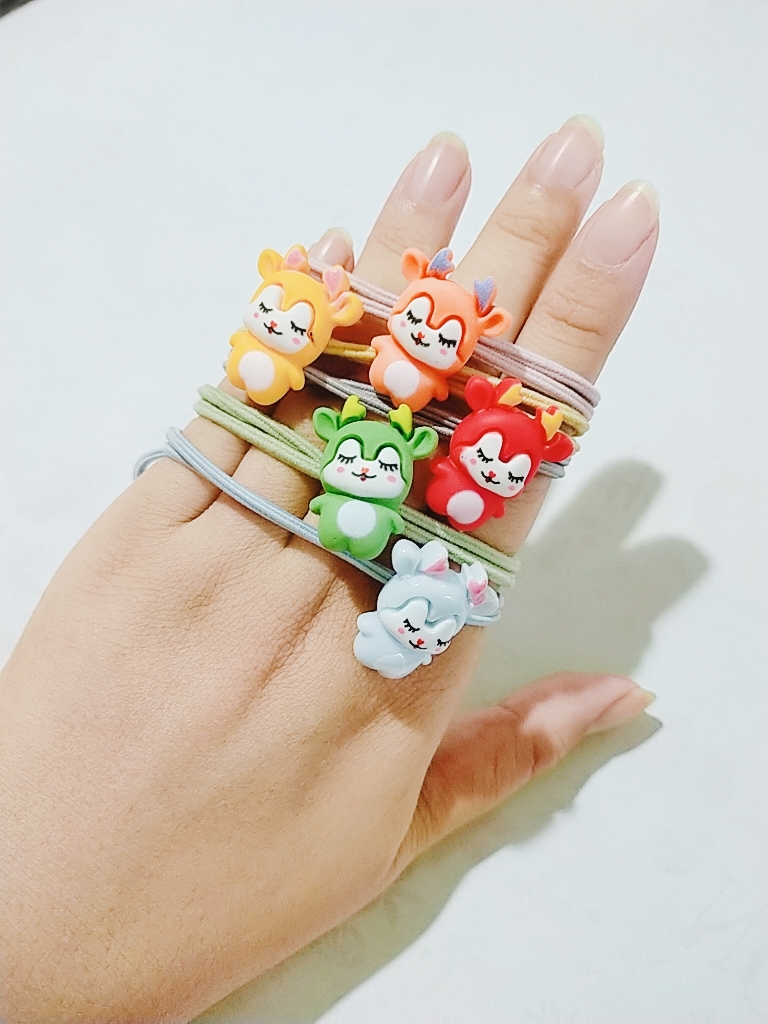 Sỉ 5 dây cột tóc hình thú 3D dễ thương