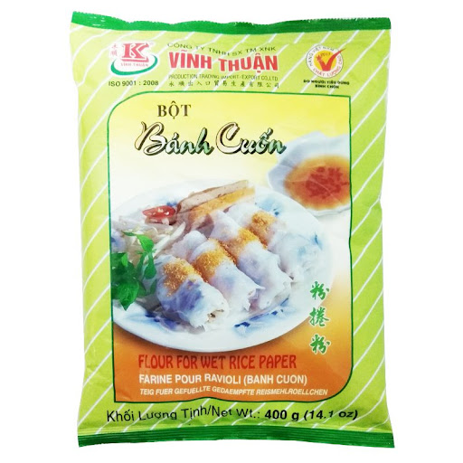 Bột bánh cuốn Vĩnh Thuận, bột pha sẵn gói 400gr