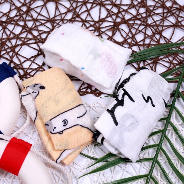 Set 3 Khăn Sữa Sợi Tre 4 Lớp Cao Cấp