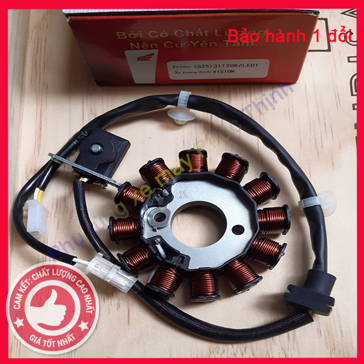 Cuộn lửa xe Vision đời đầu, Cuộn điện xe máy đánh lửa mạnh ổn định bảo hành 6 tháng