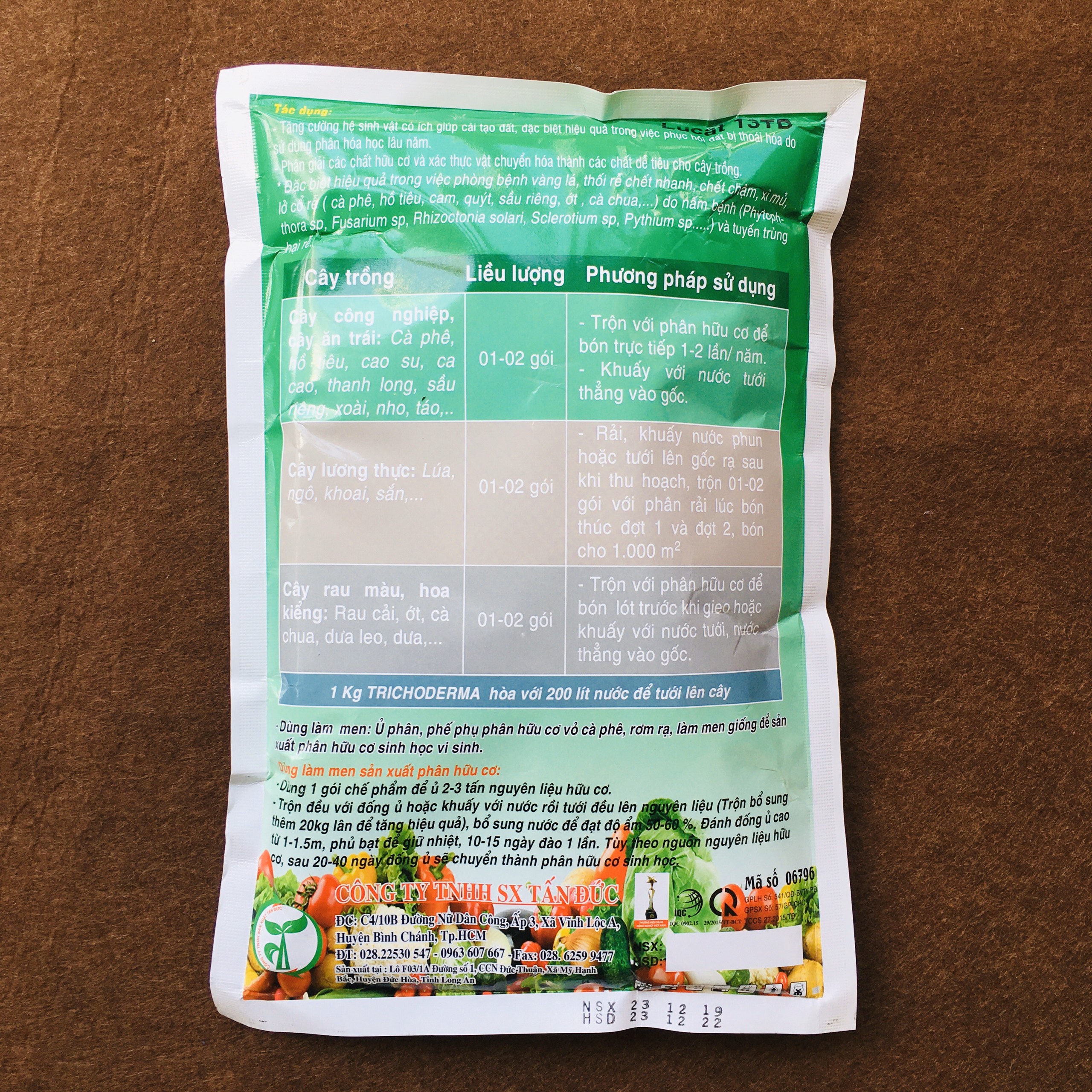 1KG TRICHODERMA dùng ủ phân hữu cơ, ủ rơm rạ, ủ phân rác nhà bếp với lượng bào tử nấm tricoderma hàm lượng cao, ngăn mùi hôi khi ủ phân