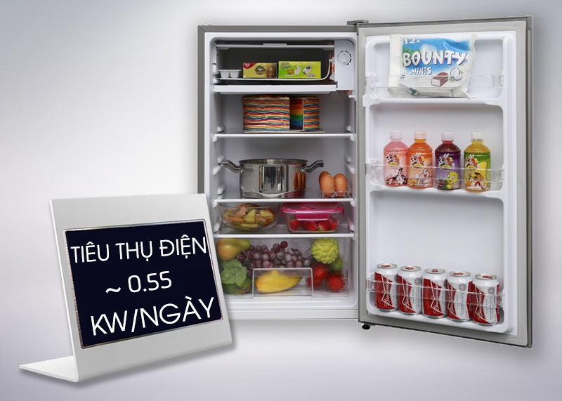 Tủ lạnh mini Electrolux EUM0900SA 92L - Hàng chính hãng