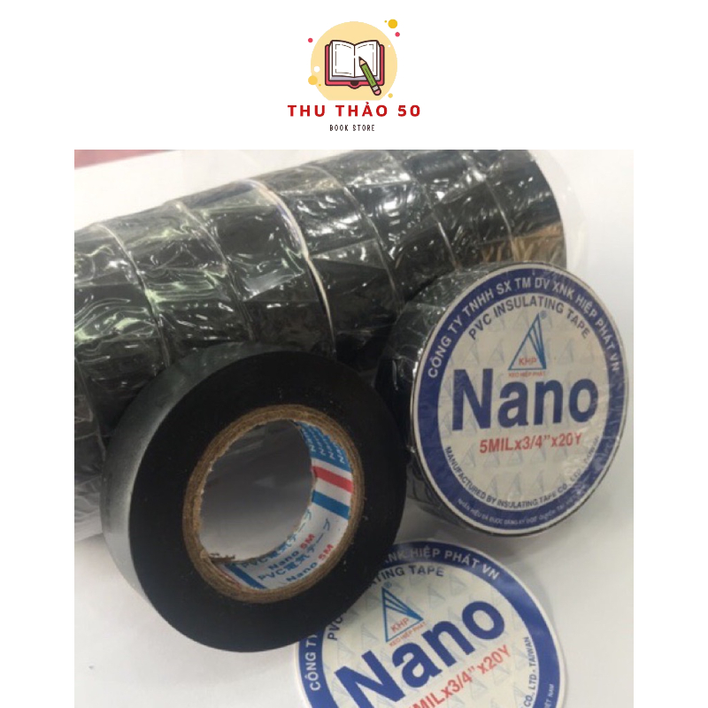 Băng keo điện màu đen nano