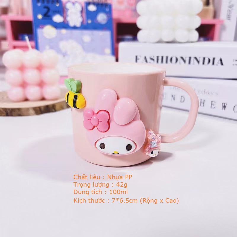 Ly Uống Nước/ Ly Đánh Răng cho Bé Kitty Doraemon Mickey Minnie