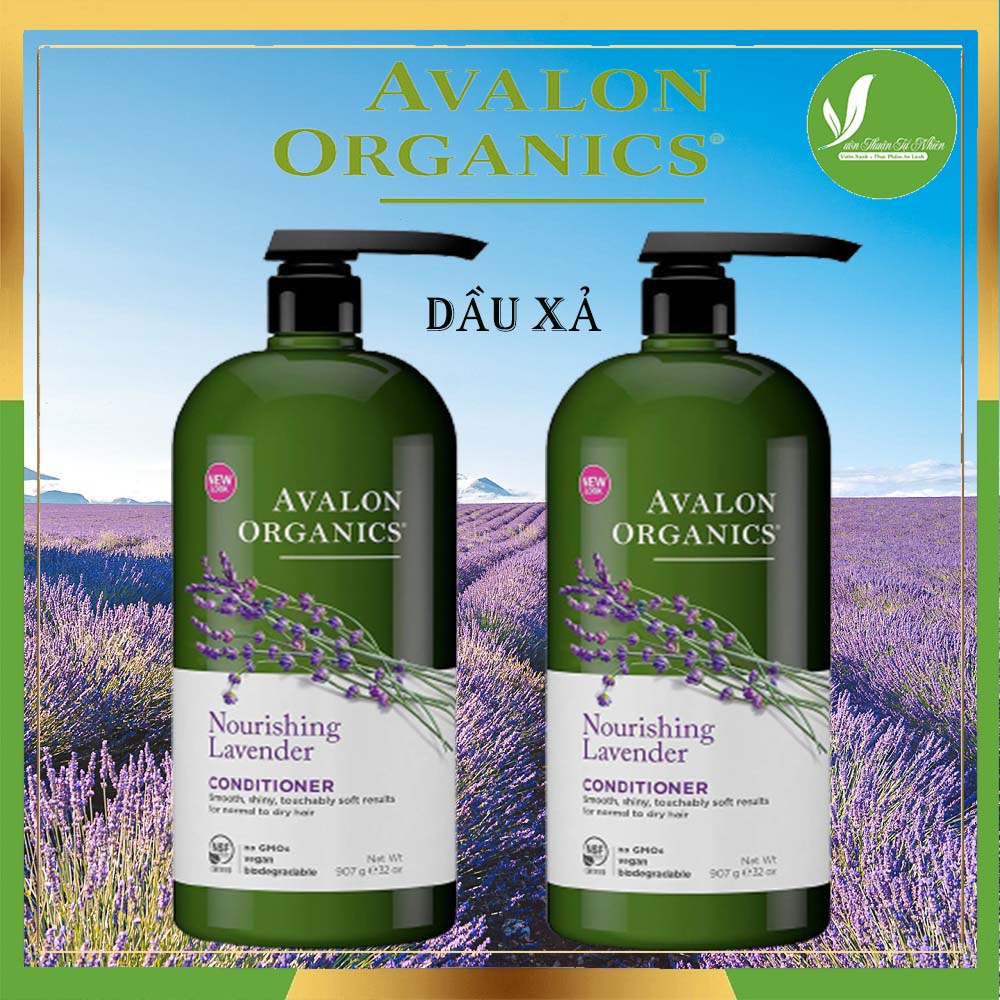 Dầu gội và xả Lavender chai lớn Avalon Organic (946ml)
