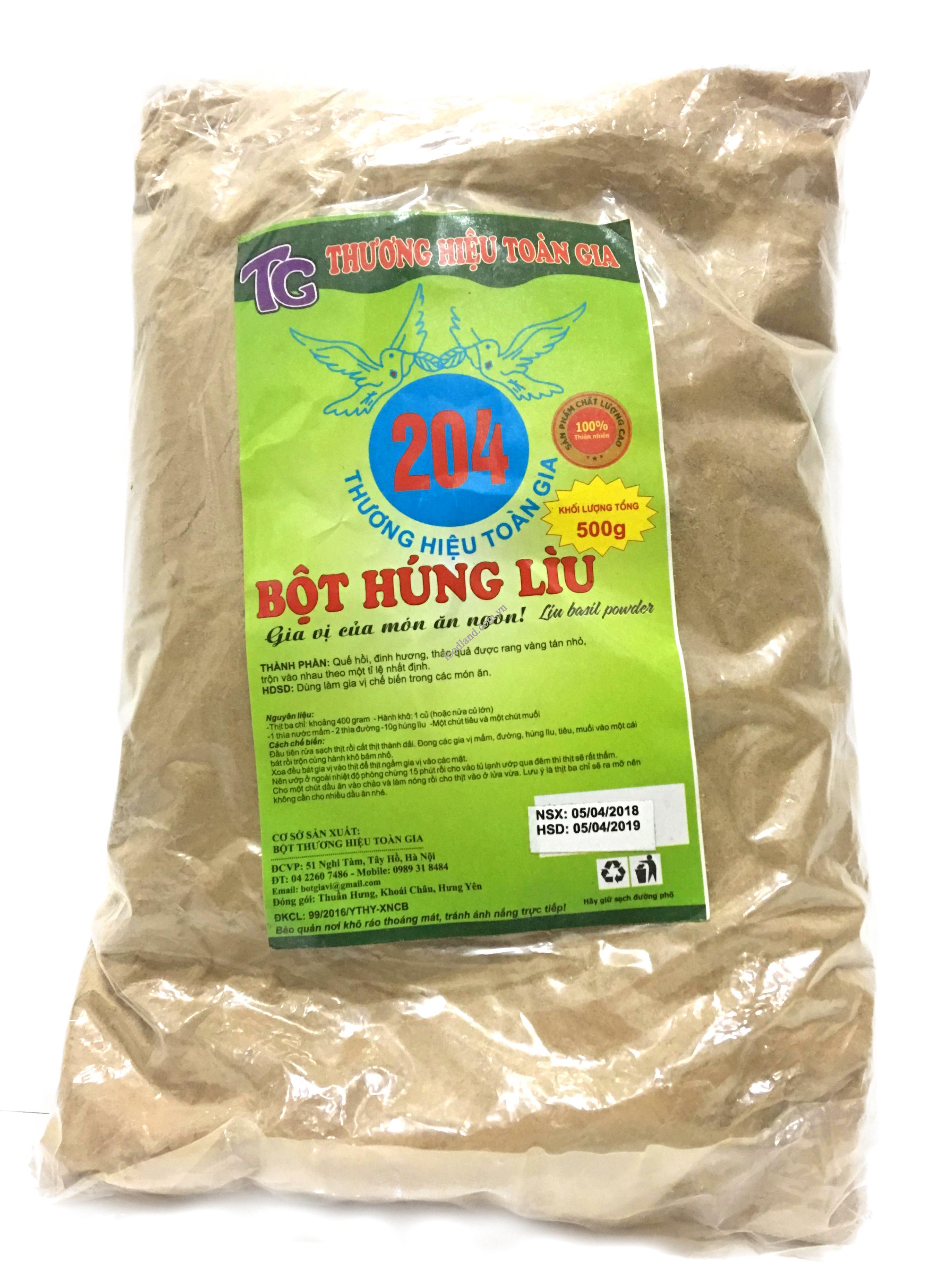Bột thì là gói 500gr