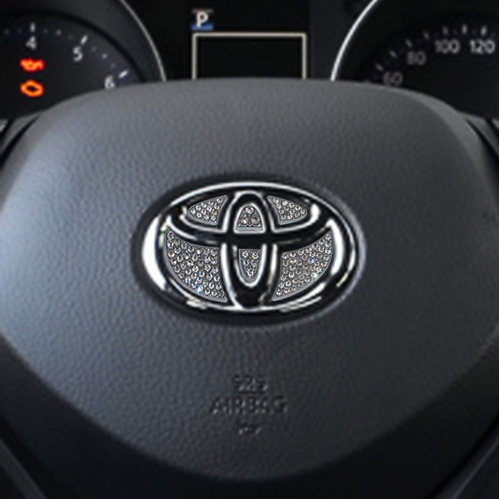 Logo Đính Đá Gắn Vô Lăng Toyota