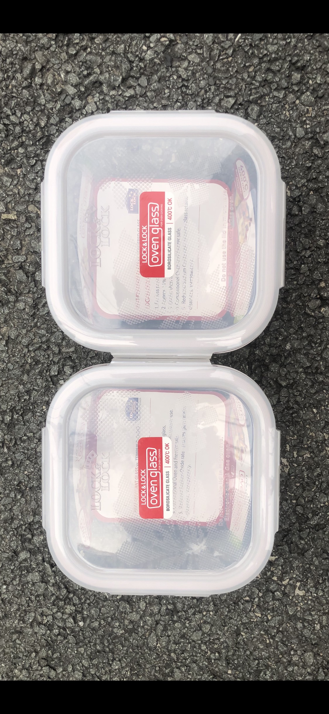 Combo 2 hộp thủy tinh chịu nhiệt lock & lock 840ml