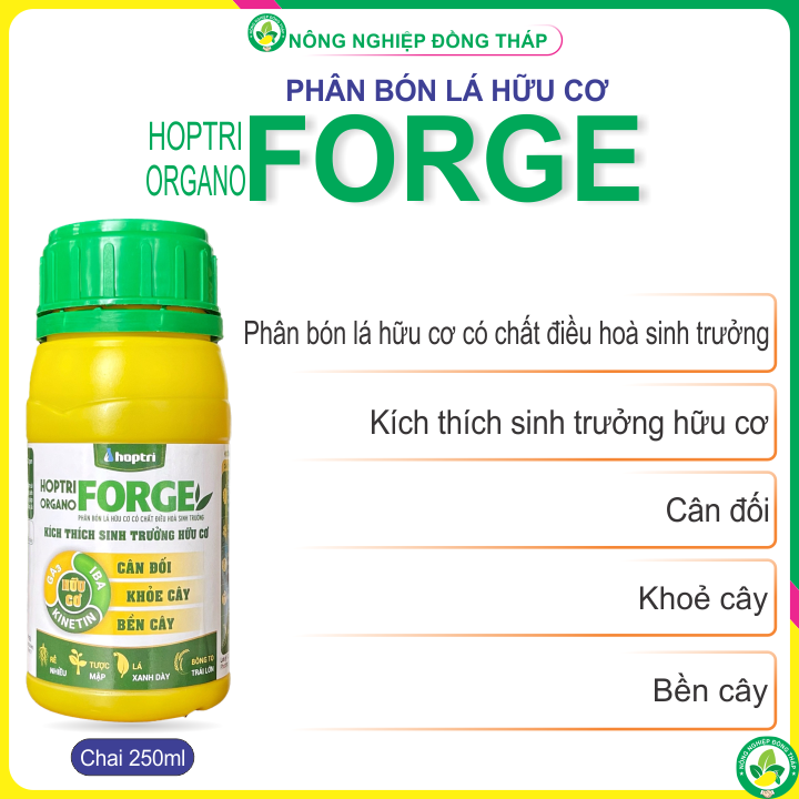 Phân bón lá hữu cơ có chất điều hòa sinh trưởng hợp trí organo forge – cân đối, khỏe cây, bền cây