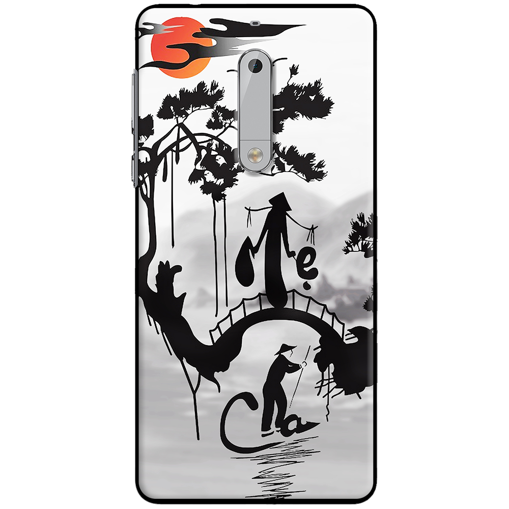 Silicone case for Nokia 5 - Cha mẹ núi sông