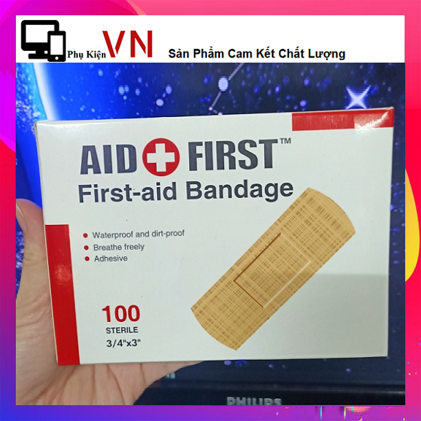 Sét 100 Băng Cá Nhân Y Tế ( Nhiều Size )  - Combo 100 Băng Keo Cá Nhân Chuyên Dụng