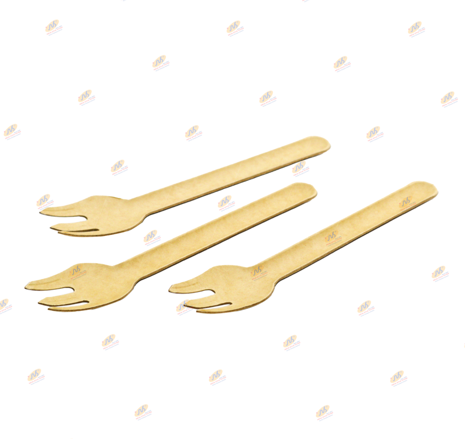 Combo muỗng (thìa) + nĩa gỗ dùng 1 lần - 25 combo/túi