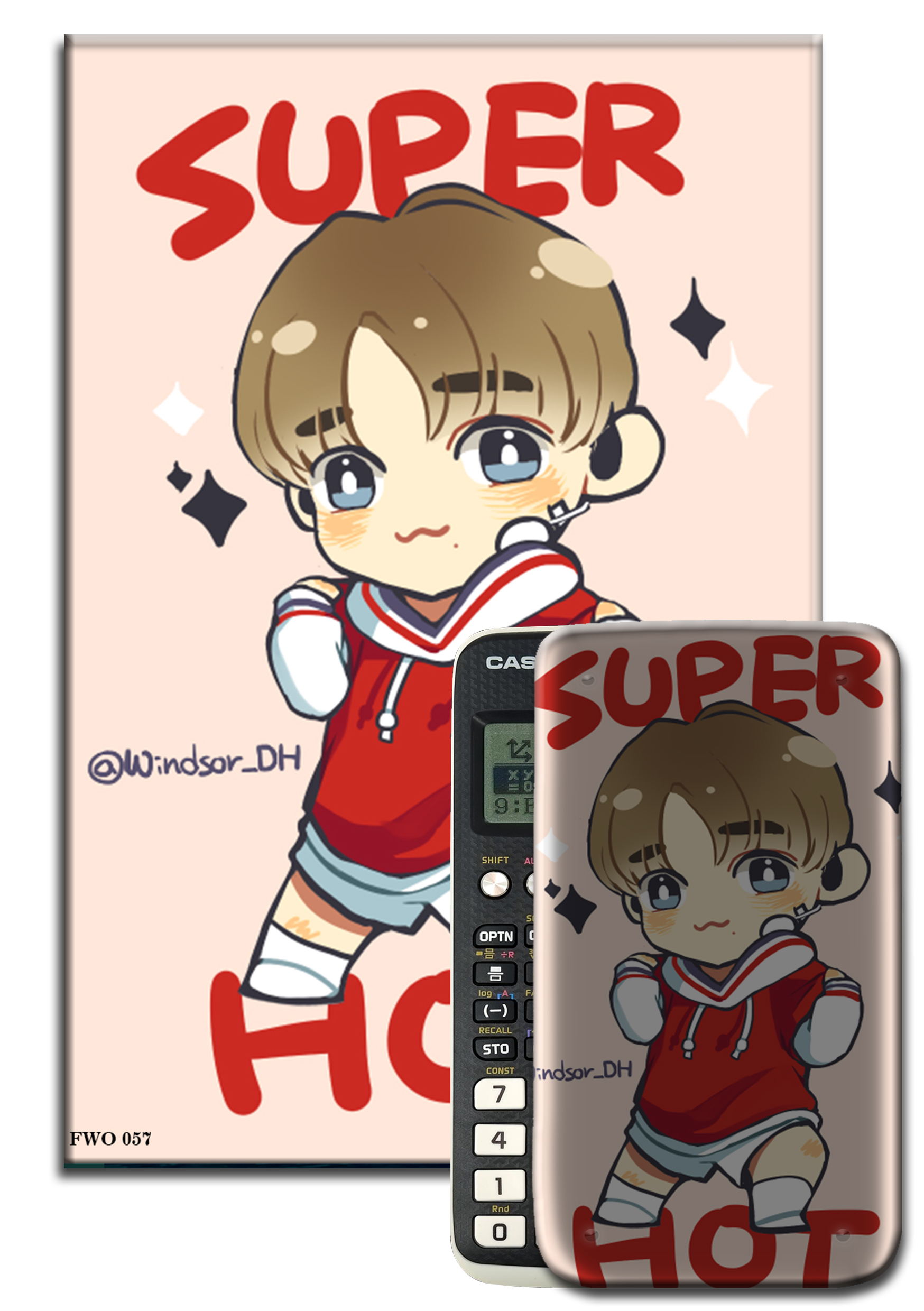 Decal máy tính Casio  Fan Wanna One 057