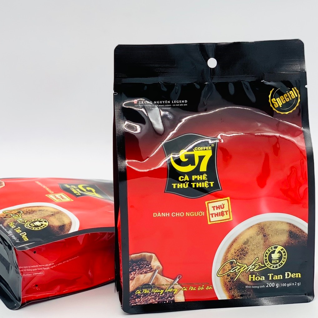 01 Bịch Cà phê hòa tan đen G7 Bịch 100 gói( Không đường Không sữa)