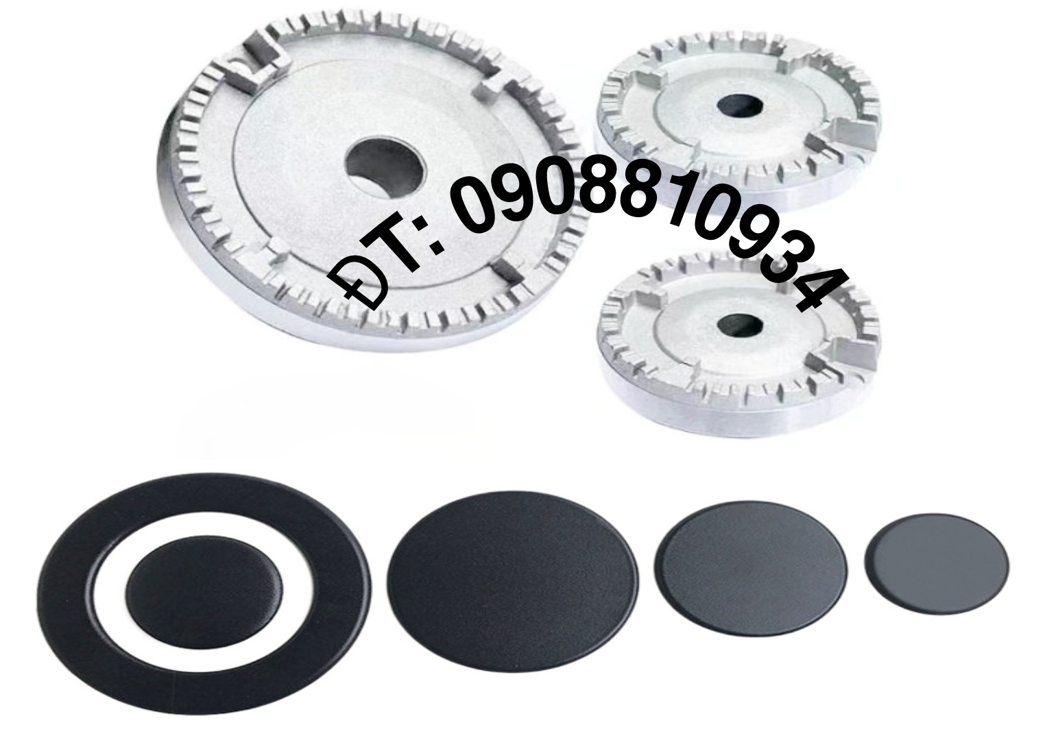 Mâm chia lửa bếp ga âm / đầu đốt bếp gas đôi Malloca AS-920/AS-9102B/AS-9103B/AS-9502W/AS-720
