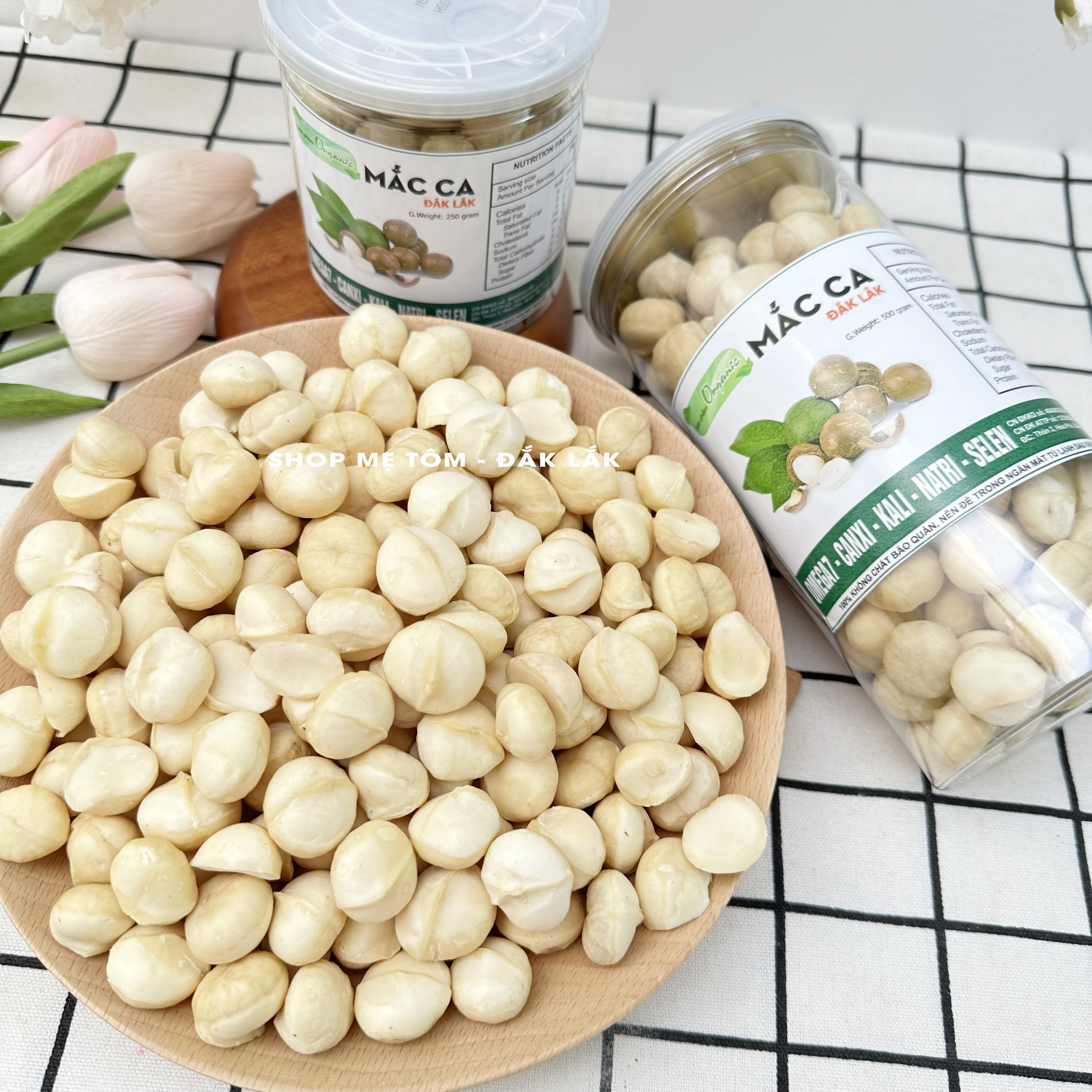 NHÂN HẠT MACCA ĐĂK LĂK SẤY LẠNH có tỉ lệ vỡ đôi