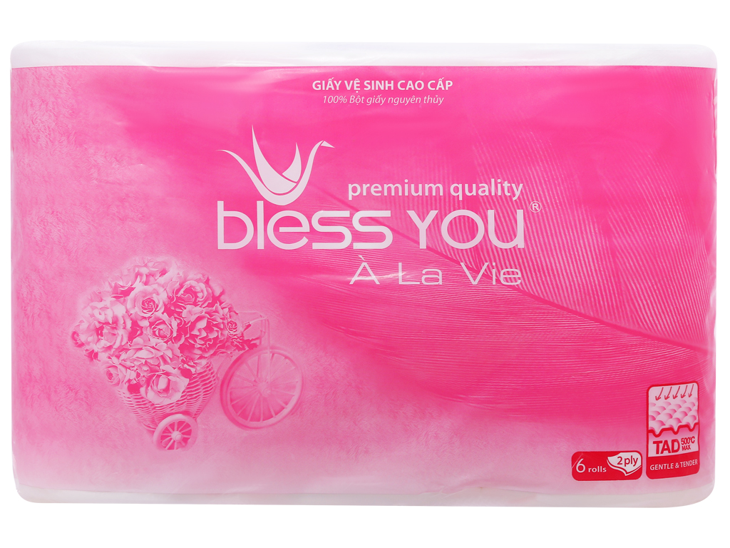6 cuộn giấy vệ sinh Bless You À La Vie 2 lớp